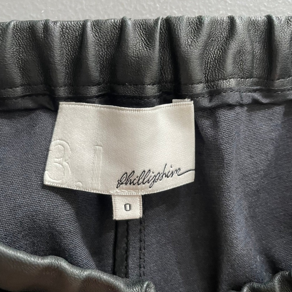 3.1 Phillip Lim | leather piped shorts - Picture 7 of 10